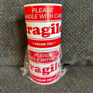 NEW! 600 Please handle with care Fragile thank you shipping label stickers